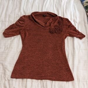NEW Directions Short-Sleeved Sweater Top - Size PL